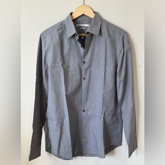 Perry Ellis grey shirt size M - Picture 1 of 5